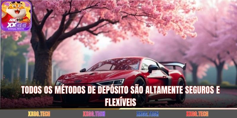 Todos os métodos de depósito são altamente seguros e flexíveis