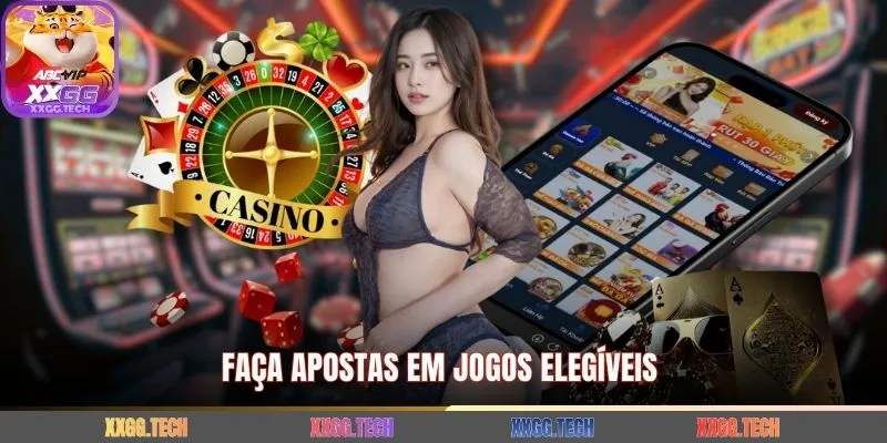 Faça apostas em jogos elegíveis