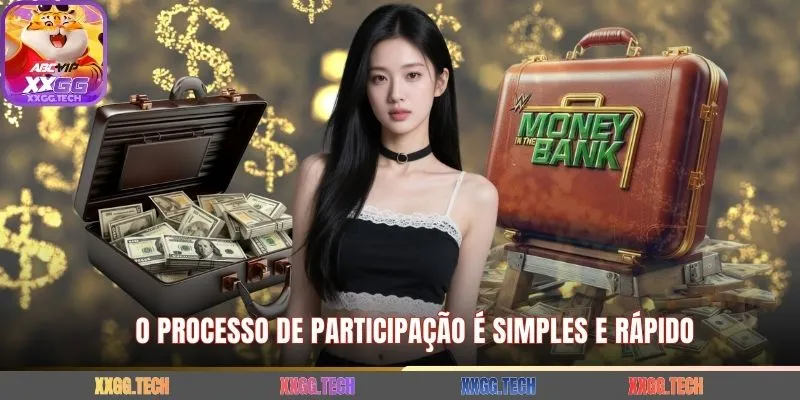 O processo de participação é simples e rápido